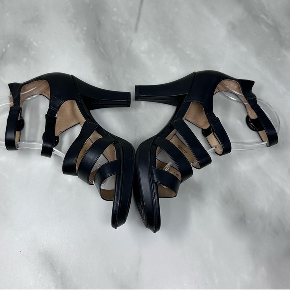 Naturalizer Dessie Black Strappy Pump High Heel 8 - Picture 5 of 13
